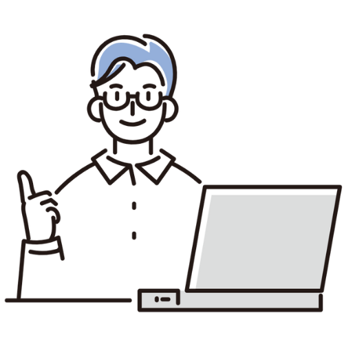 先輩イラスト